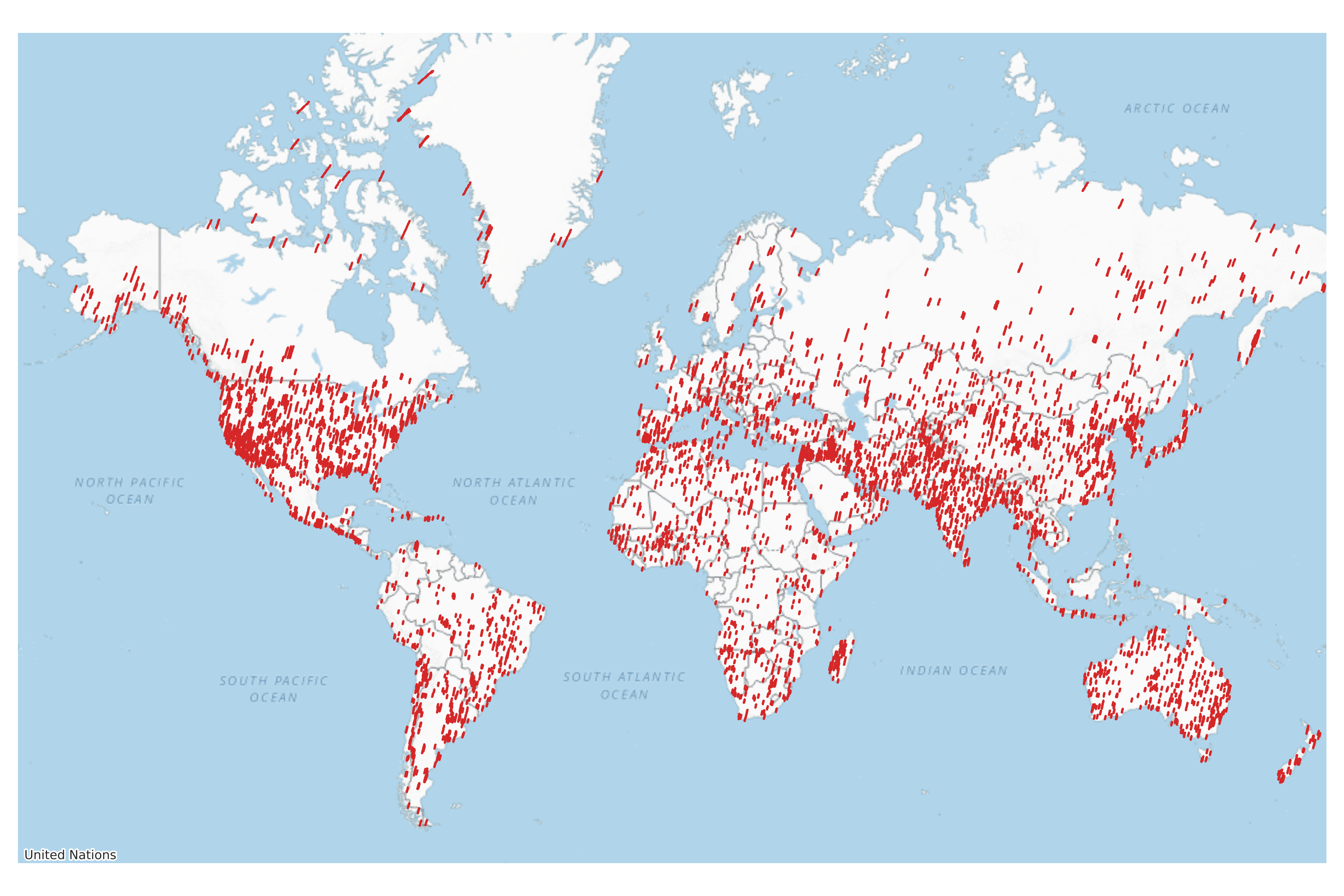 Global distribution of ChronoEarth-492K